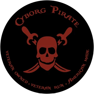 Cyborg Pirate Dive Shop Logo